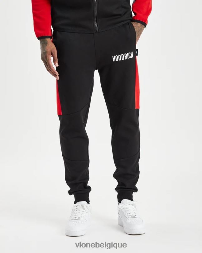 être Vlone Hommes hoodrich noir rouge og phaze track top survêtement à capuche 6V4D373 haut