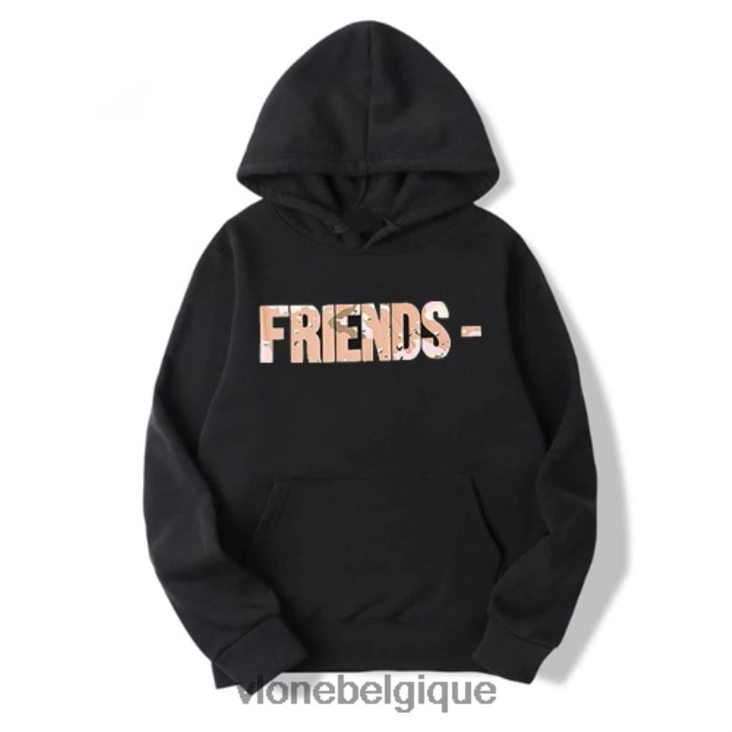 être Vlone Hommes Friends - Sweat à capuche exclusif camouflage désert 6V4D31 haut