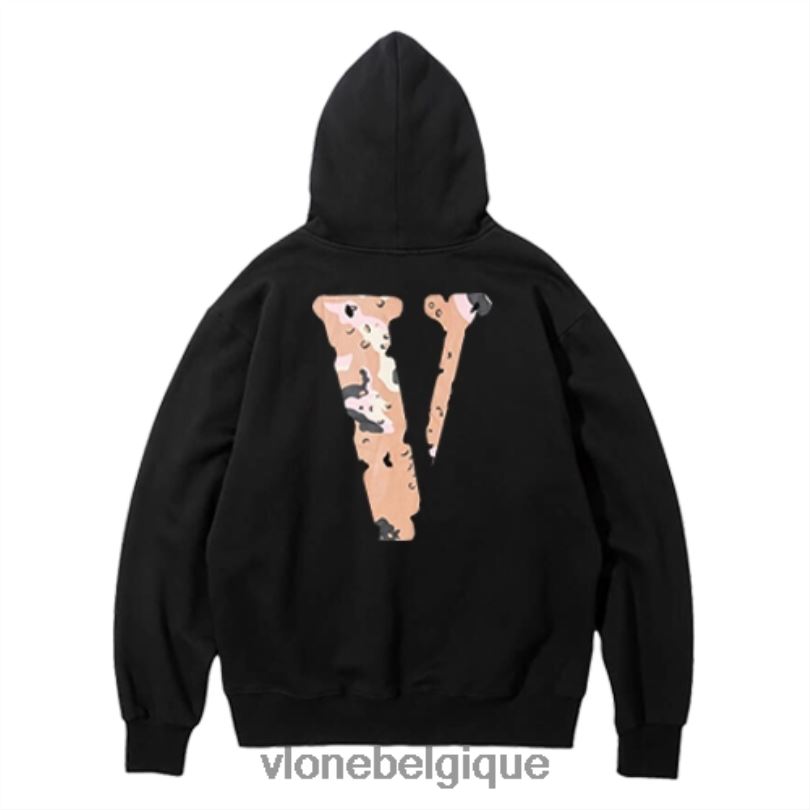 être Vlone Hommes Friends - Sweat à capuche exclusif camouflage désert 6V4D31 haut