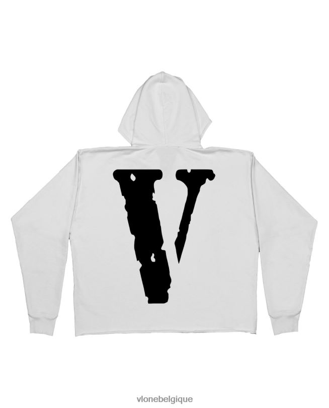 être Vlone Hommes amis pin up sweat à capuche blanc 6V4D25 haut