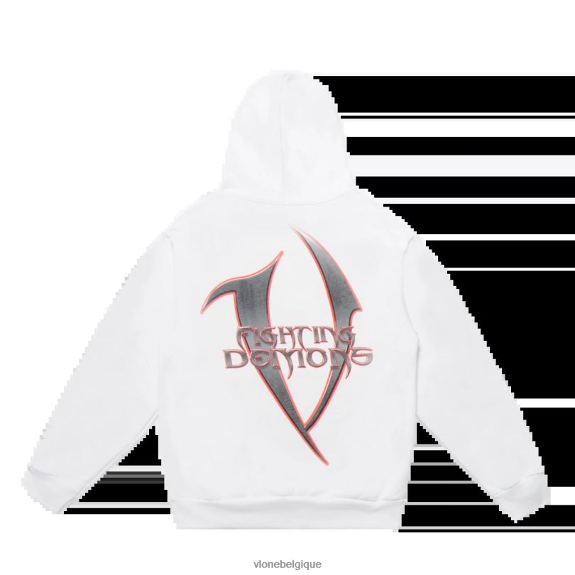 être Vlone Hommes juice wrld blade sweat à capuche blanc 6V4D4 haut