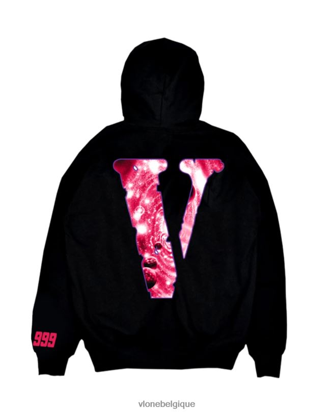 être Vlone Hommes juice wrld galaxy sweat à capuche noir 6V4D8 haut
