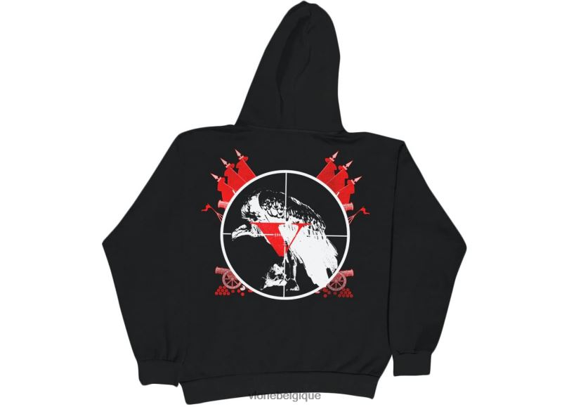 être Vlone Hommes kodak noir 47 sweat à capuche noir 6V4D46 haut