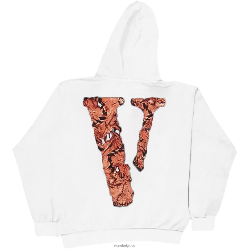 être Vlone Hommes kodak noir ko sweat à capuche blanc 6V4D51 haut