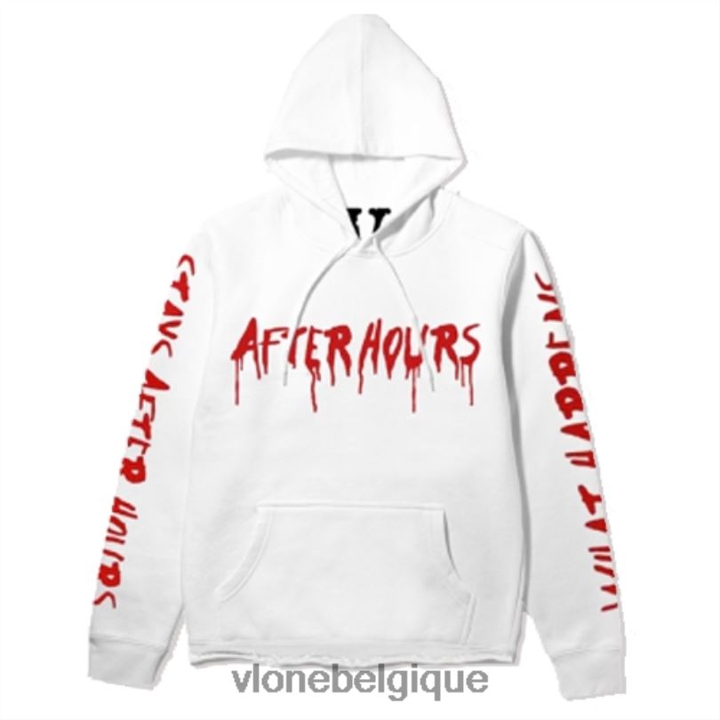 être Vlone Hommes le week-end après les heures d'ouverture, sweat à capuche avec goutte de sang 6V4D59 haut