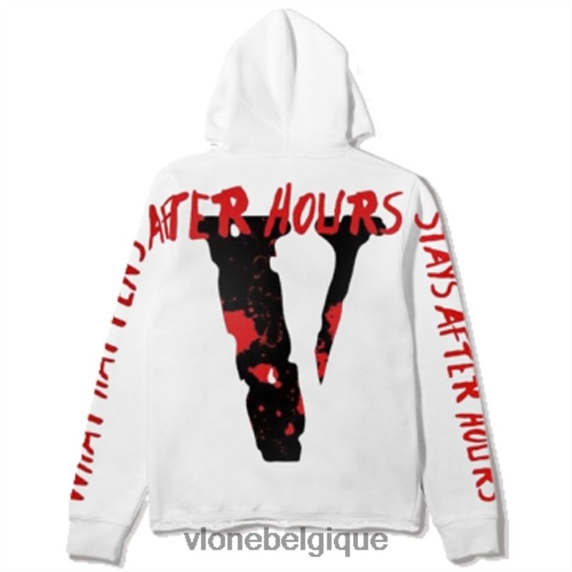 être Vlone Hommes le week-end après les heures d'ouverture, sweat à capuche avec goutte de sang 6V4D59 haut