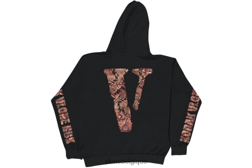 être Vlone Hommes sweat à capuche noir zombie kodak noir 6V4D48 haut