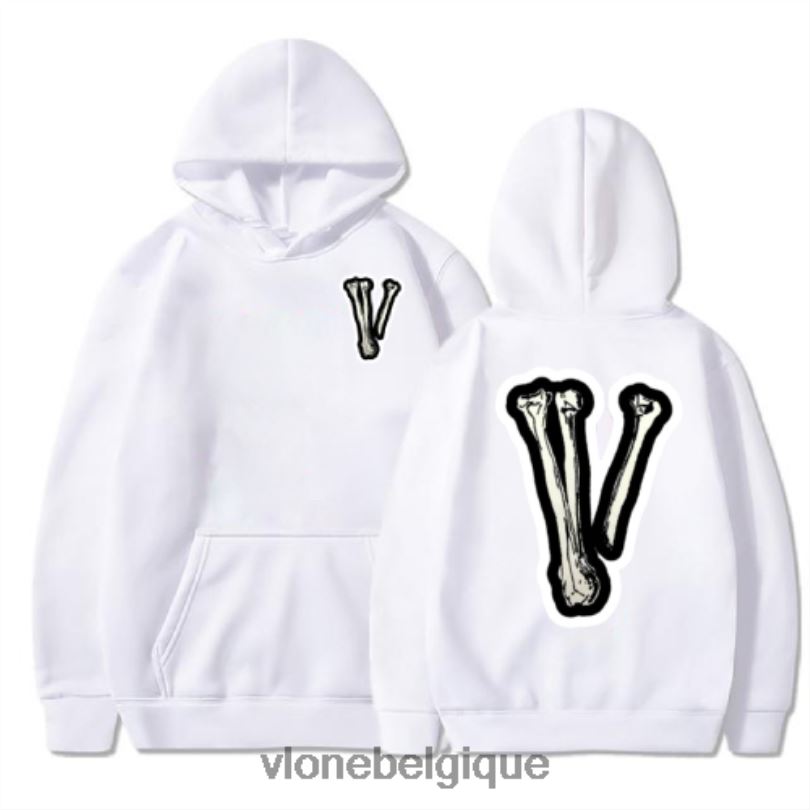 être Vlone Hommes sweat à capuche os v crâne 6V4D94 haut