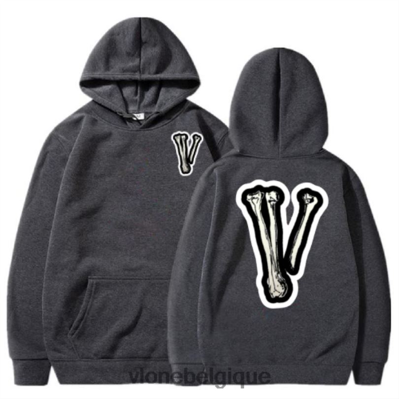 être Vlone Hommes sweat à capuche os v crâne 6V4D94 haut