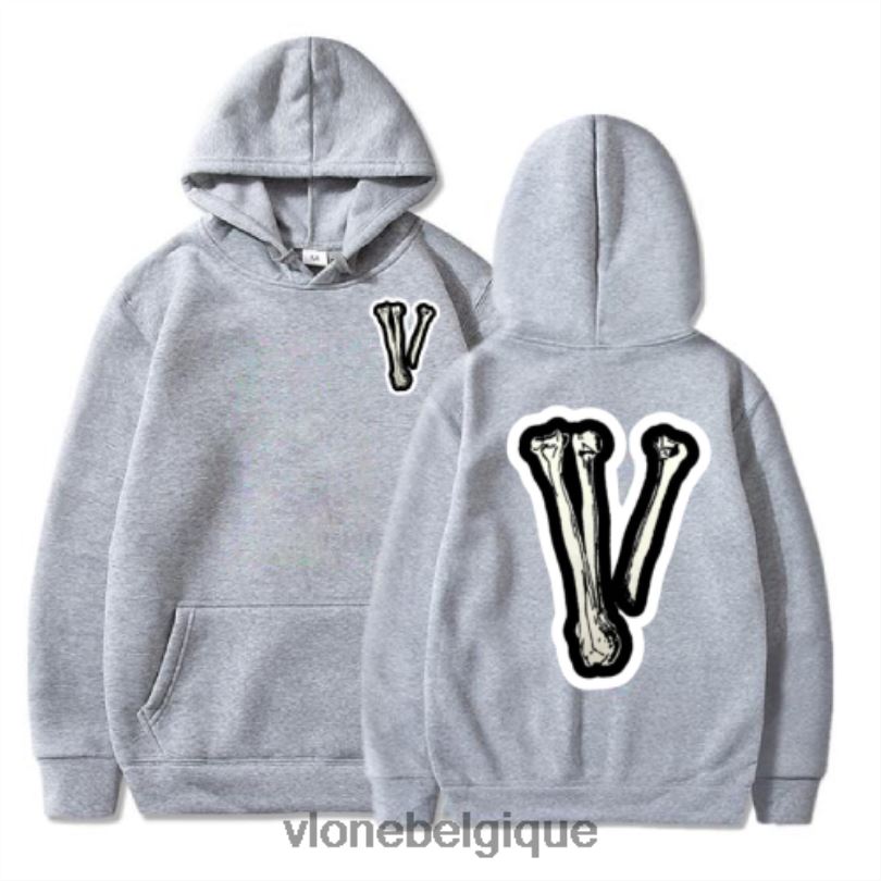 être Vlone Hommes sweat à capuche os v crâne 6V4D94 haut