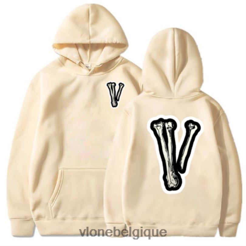 être Vlone Hommes sweat à capuche os v crâne 6V4D94 haut