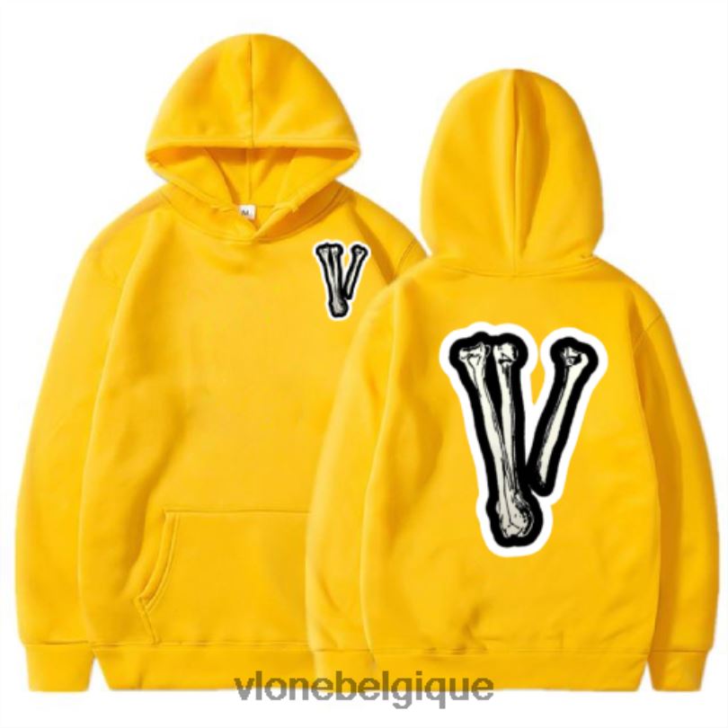 être Vlone Hommes sweat à capuche os v crâne 6V4D94 haut