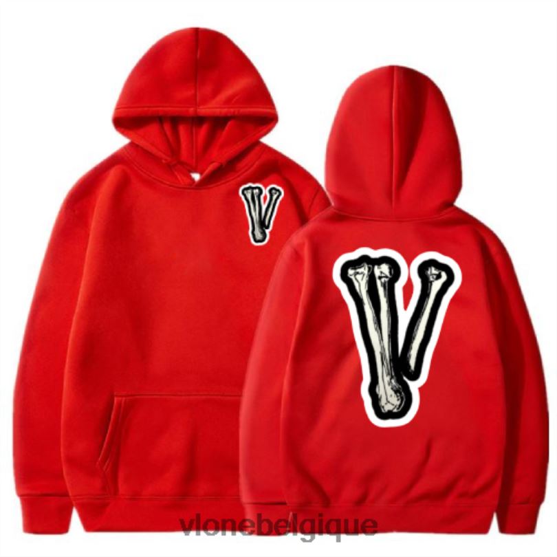 être Vlone Hommes sweat à capuche os v crâne 6V4D94 haut