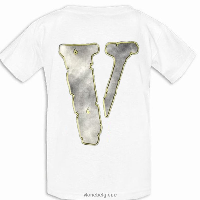 être Vlone Hommes T-shirt blanc diamant d'infanterie marino 6V4D196 haut