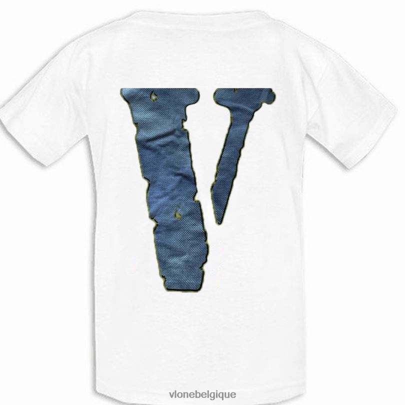 être Vlone Hommes T-shirt blanc diamant d'infanterie marino 6V4D196 haut