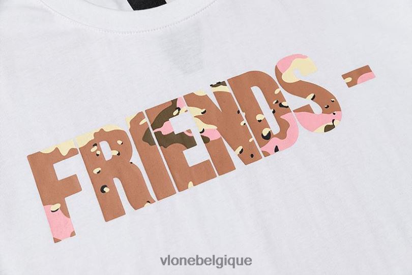 être Vlone Hommes T-shirt exclusif Friends Desert Camo 6V4D255 haut