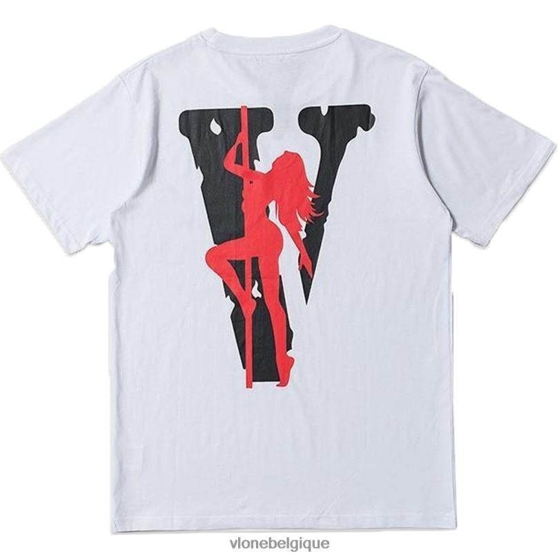être Vlone Hommes T-shirt exclusif pop-up pour strip-teaseuse 6V4D324 haut