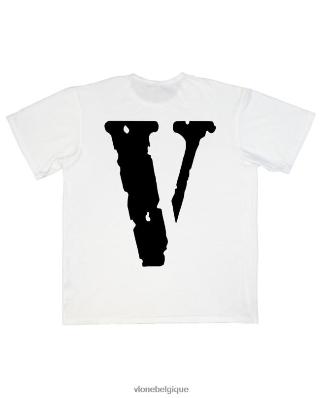 être Vlone Hommes amis pin up t shirt blanc 6V4D170 haut