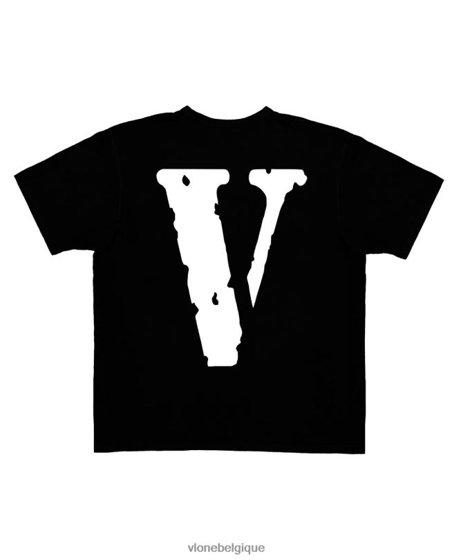 être Vlone Hommes amis pin up t shirt noir 6V4D171 haut