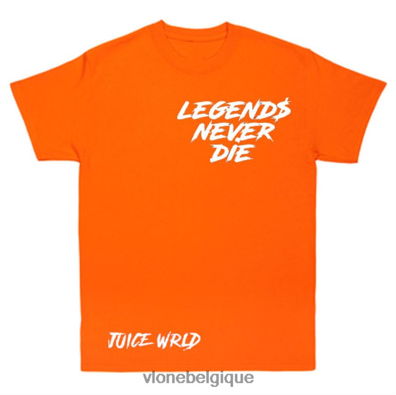être Vlone Hommes juice wrld inferno tee jaune pour adultes 6V4D150 haut