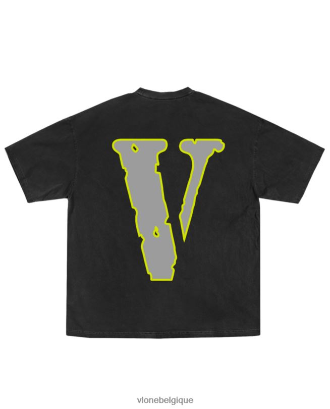 être Vlone Hommes juice wrld moty t-shirt noir 6V4D144 haut