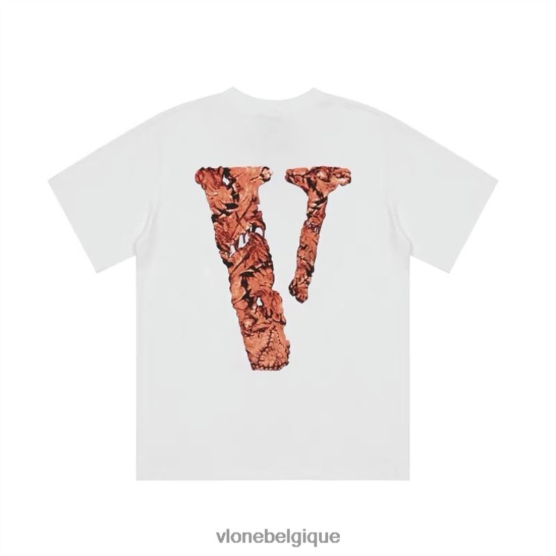 être Vlone Hommes kodak noir ko t-shirt blanc 6V4D213 haut