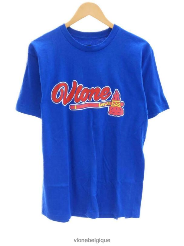 être Vlone Hommes l coton hache ss tee bleu coton mode t-shirt 6V4D212 haut