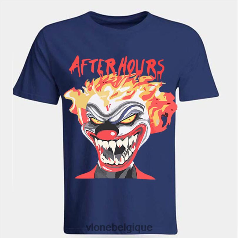 être Vlone Hommes le week-end après les heures d'ouverture, si je suis un drôle de tee-shirt de clown 6V4D331 haut