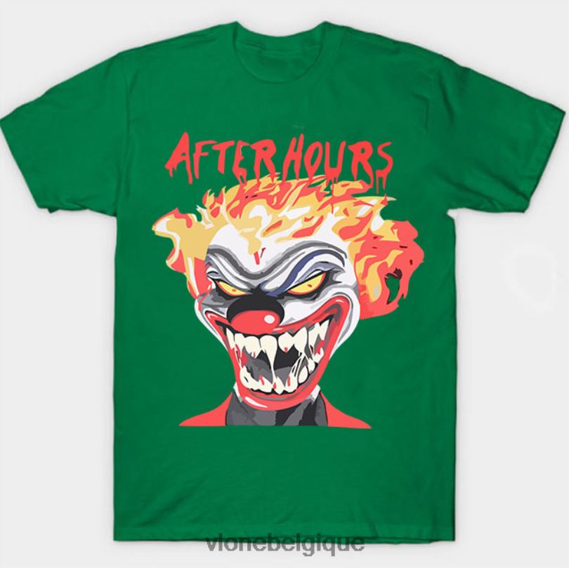 être Vlone Hommes le week-end après les heures d'ouverture, si je suis un drôle de tee-shirt de clown 6V4D331 haut