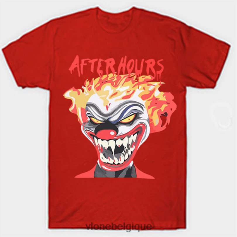 être Vlone Hommes le week-end après les heures d'ouverture, si je suis un drôle de tee-shirt de clown 6V4D331 haut