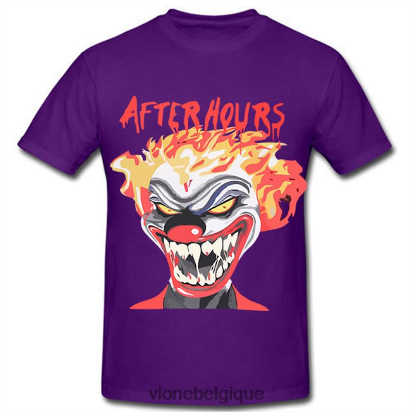 être Vlone Hommes le week-end après les heures d'ouverture, si je suis un drôle de tee-shirt de clown 6V4D331 haut