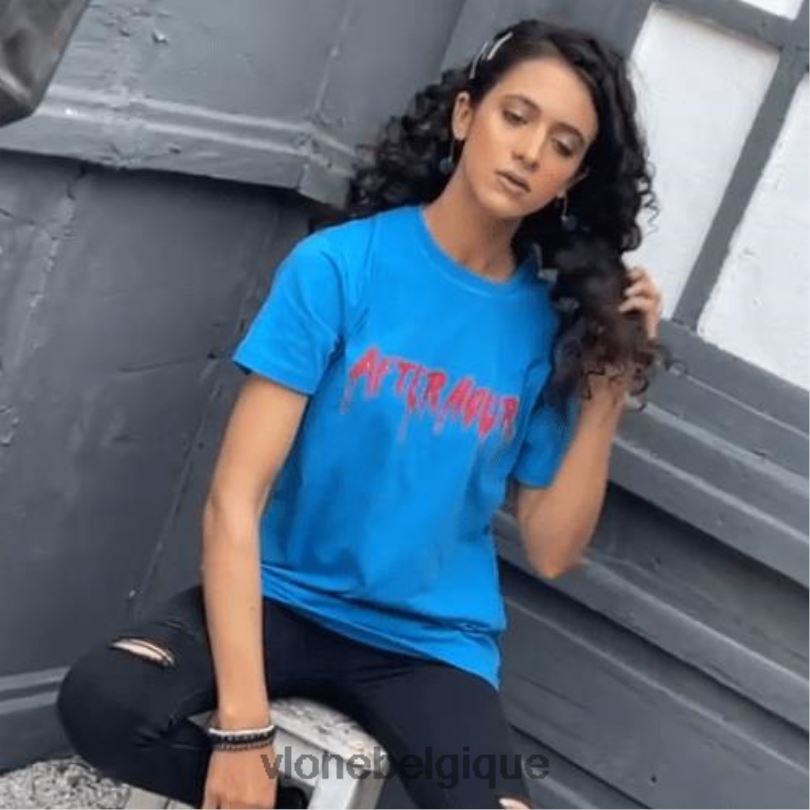 être Vlone Hommes le week-end après les heures d'ouverture, t-shirt goutte de sang 6V4D312 haut