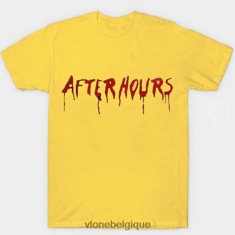 être Vlone Hommes le week-end après les heures d'ouverture, t-shirt goutte à goutte acide 6V4D333 haut