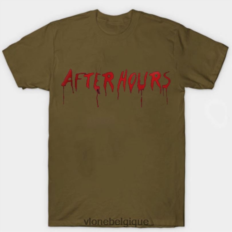 être Vlone Hommes le week-end après les heures d'ouverture, t-shirt goutte à goutte acide 6V4D333 haut
