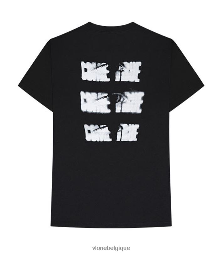être Vlone Hommes le week-end xo visions t-shirt noir 6V4D161 haut