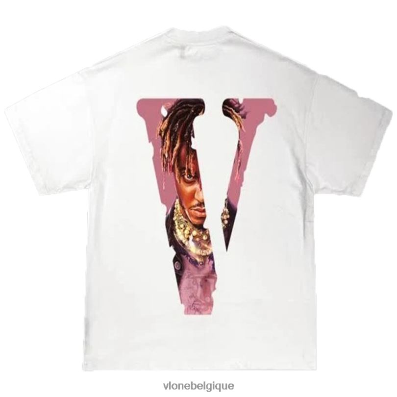 être Vlone Hommes les légendes du monde des jus ne meurent jamais t-shirt 6V4D156 haut