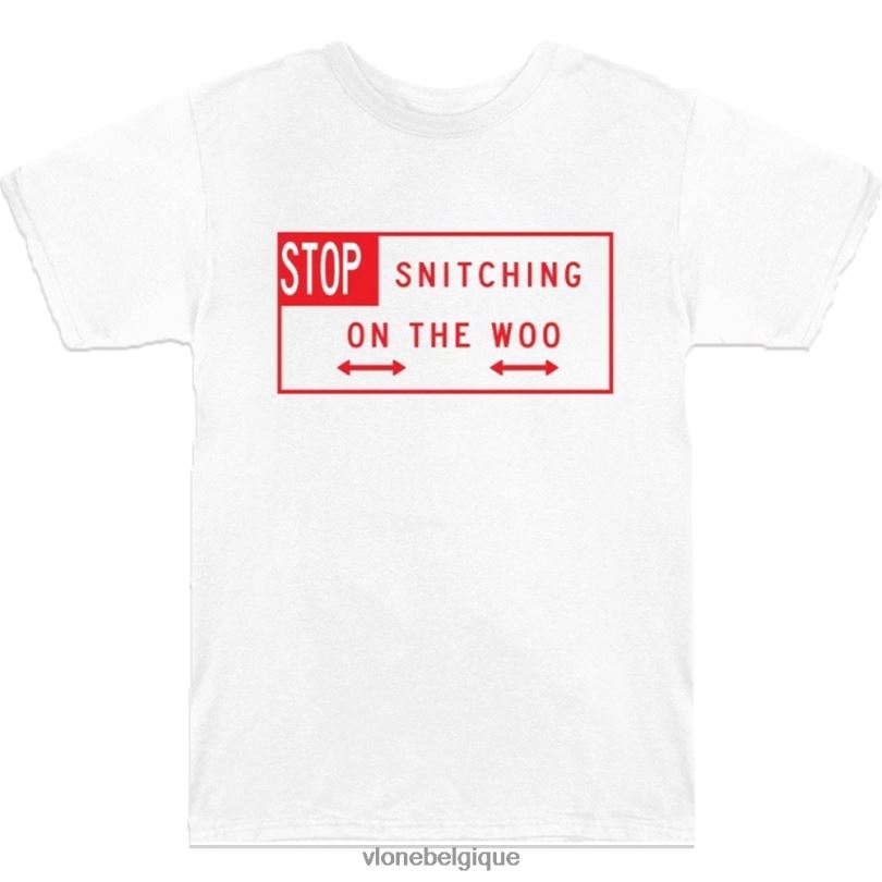 être Vlone Hommes pop fumée arrêter de moucharder t-shirt 6V4D335 haut