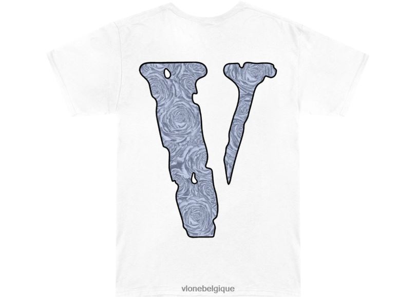 être Vlone Hommes pop fumer le t-shirt woo 6V4D311 haut