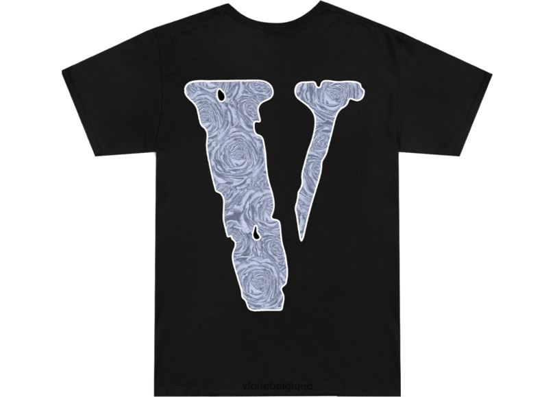 être Vlone Hommes pop fumer le t-shirt woo 6V4D341 haut