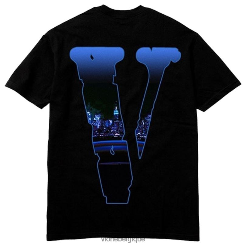 être Vlone Hommes pop smoke t-shirt armé et dangereux 6V4D131 haut
