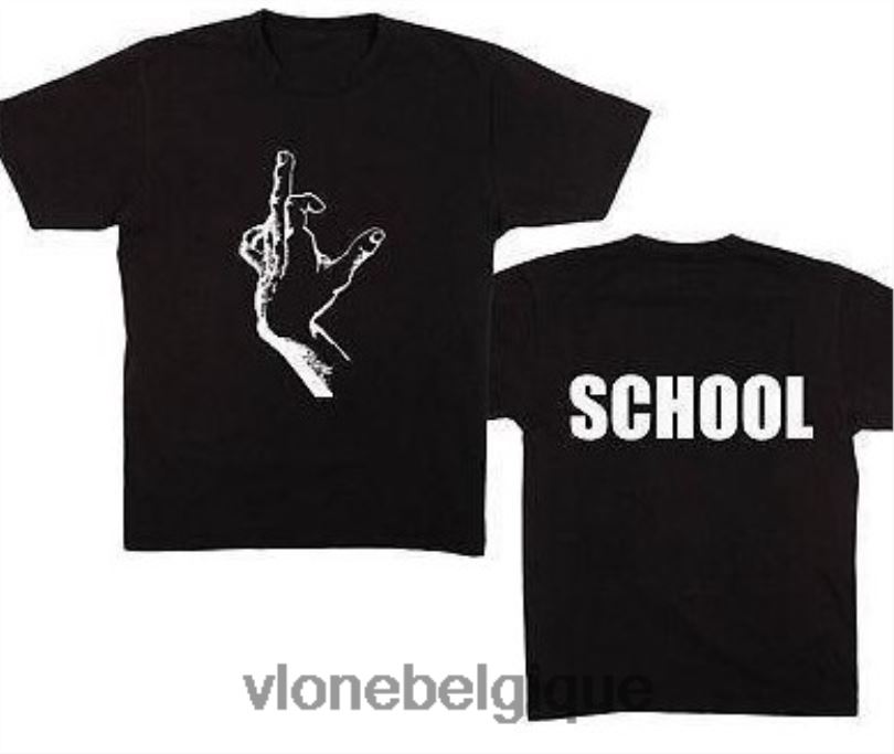 être Vlone Hommes putain de t-shirt d'école 6V4D128 haut