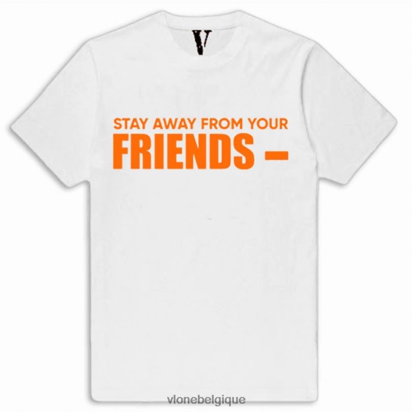 être Vlone Hommes reste loin de ton ami t-shirt 6V4D283 haut