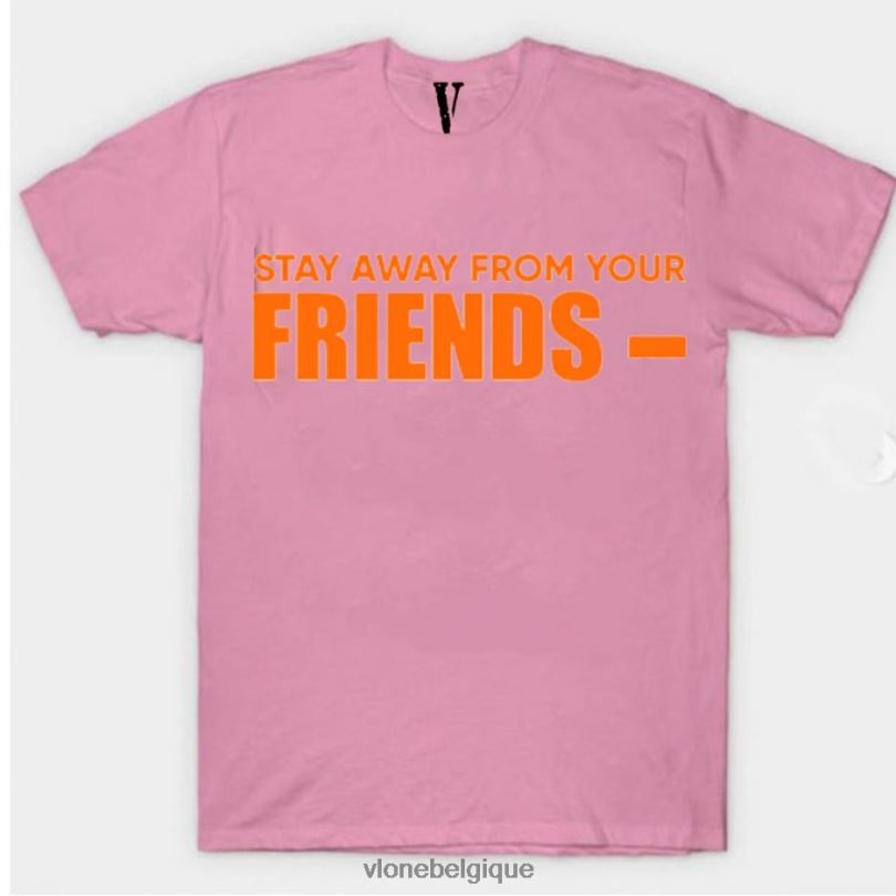 être Vlone Hommes reste loin de ton ami t-shirt 6V4D283 haut