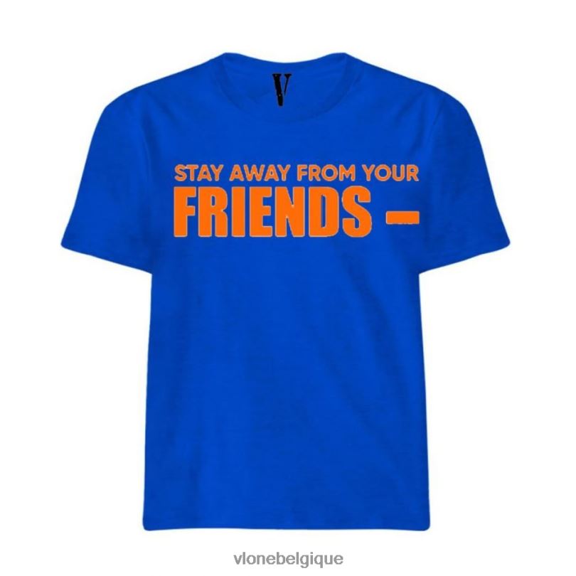 être Vlone Hommes reste loin de ton ami t-shirt 6V4D283 haut