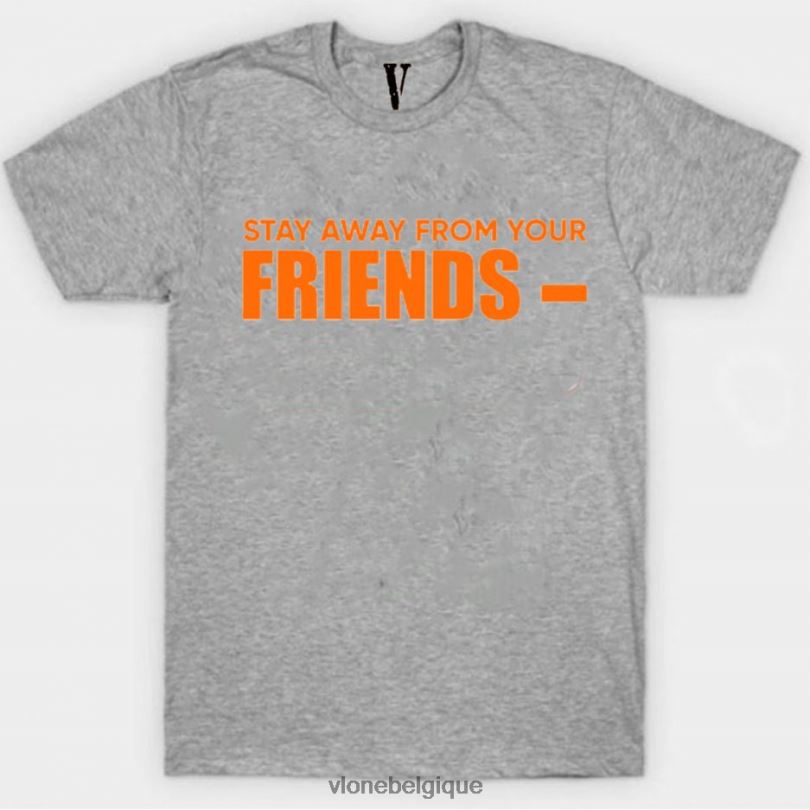 être Vlone Hommes reste loin de ton ami t-shirt 6V4D283 haut