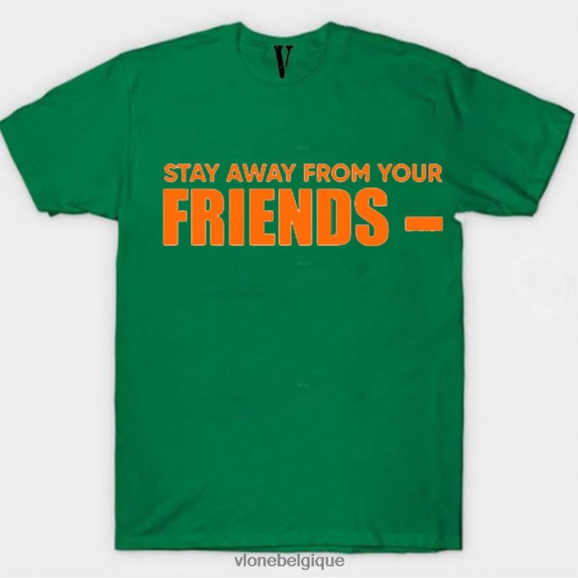 être Vlone Hommes reste loin de ton ami t-shirt 6V4D283 haut