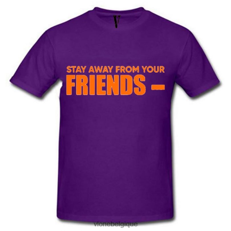 être Vlone Hommes reste loin de ton ami t-shirt 6V4D283 haut