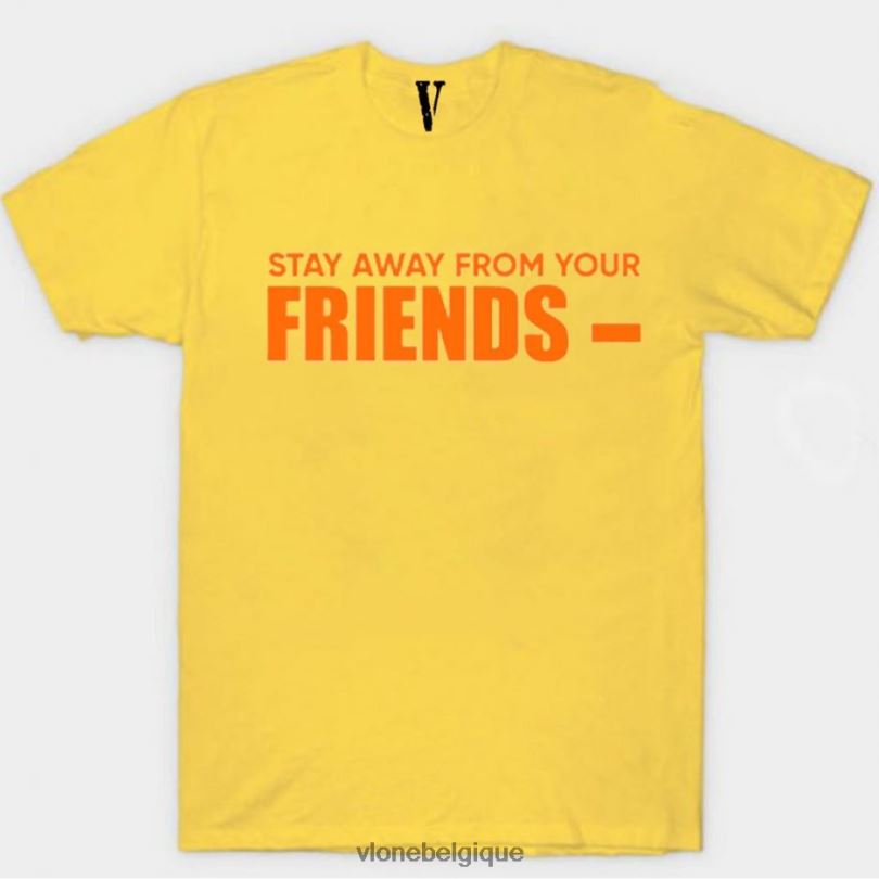 être Vlone Hommes reste loin de ton ami t-shirt 6V4D283 haut
