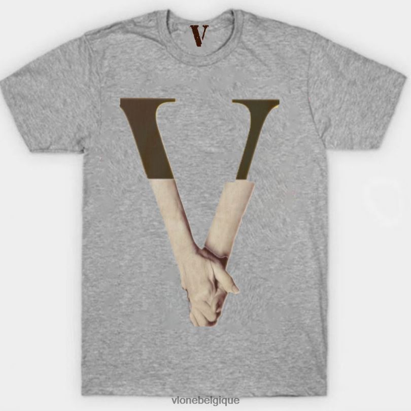 être Vlone Hommes t-shirt amour serrer la main 6V4D268 haut