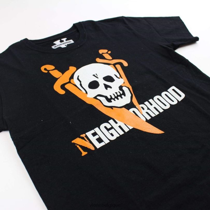 être Vlone Hommes t-shirt avec logo crâne de quartier 6V4D254 haut